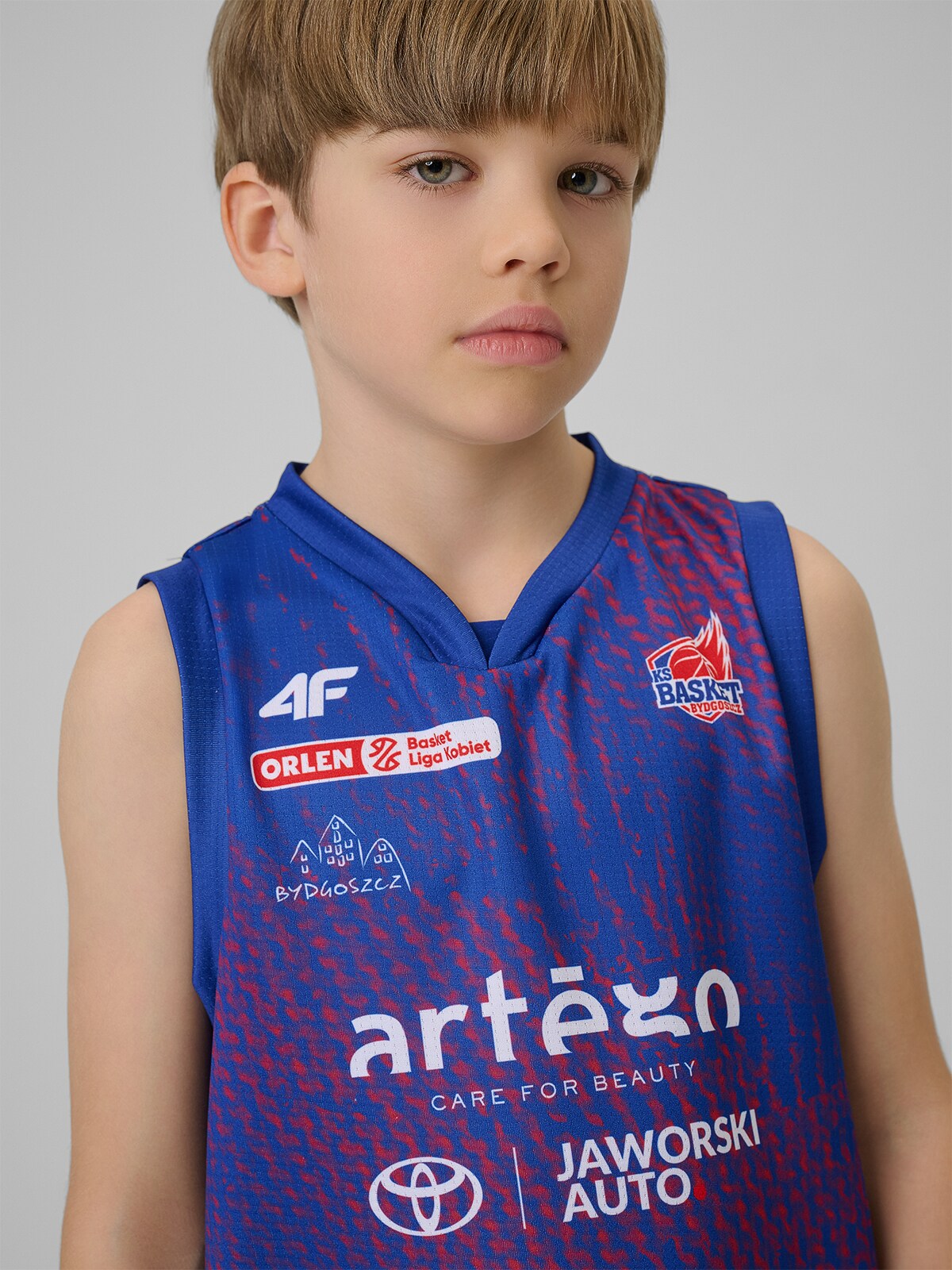 Koszulka meczowa replika wyjazdowa z sezonu 2025/26 dziecięca 4F x KS Basket 25 Bydgoszcz