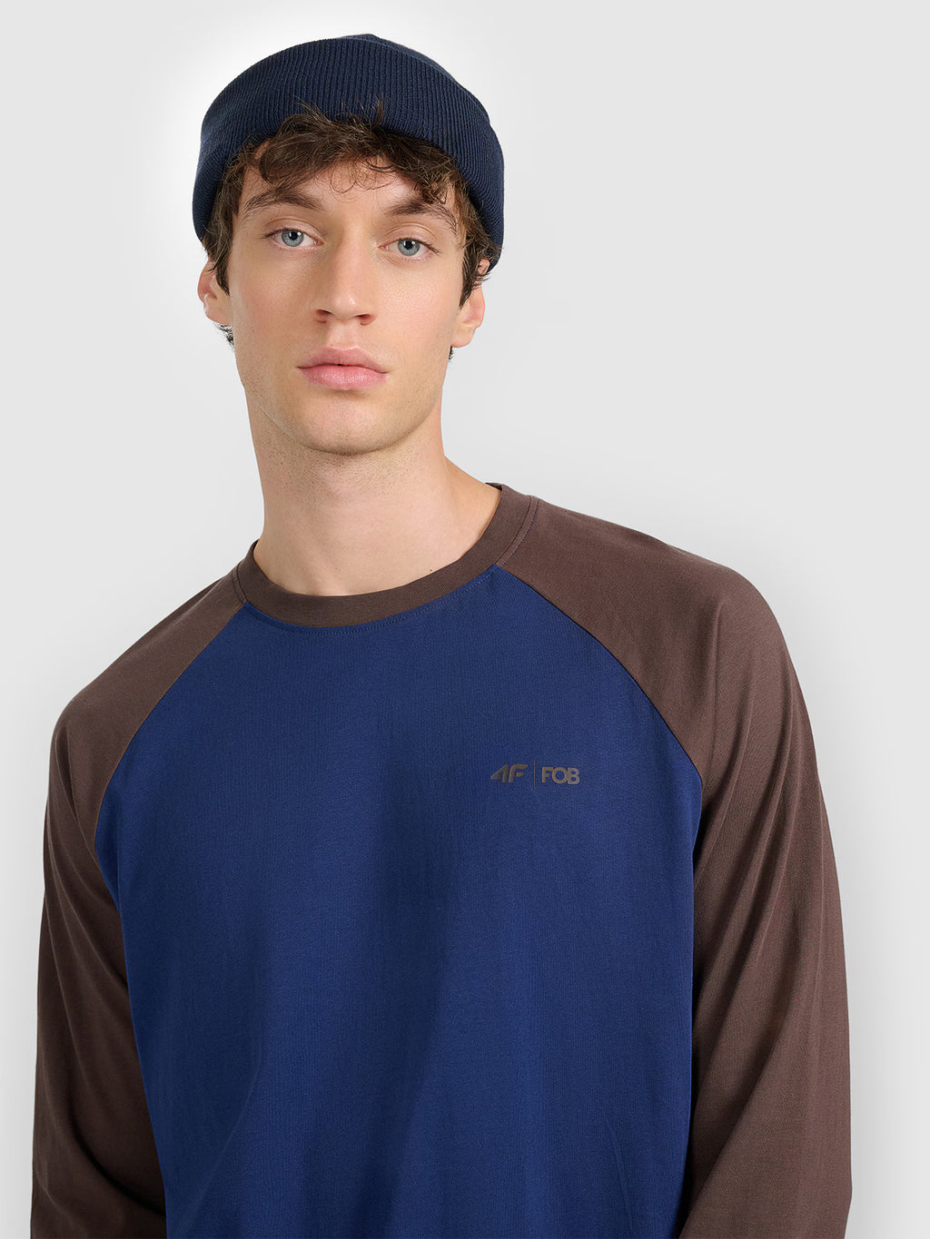 Longsleeve regular z nadrukiem męski