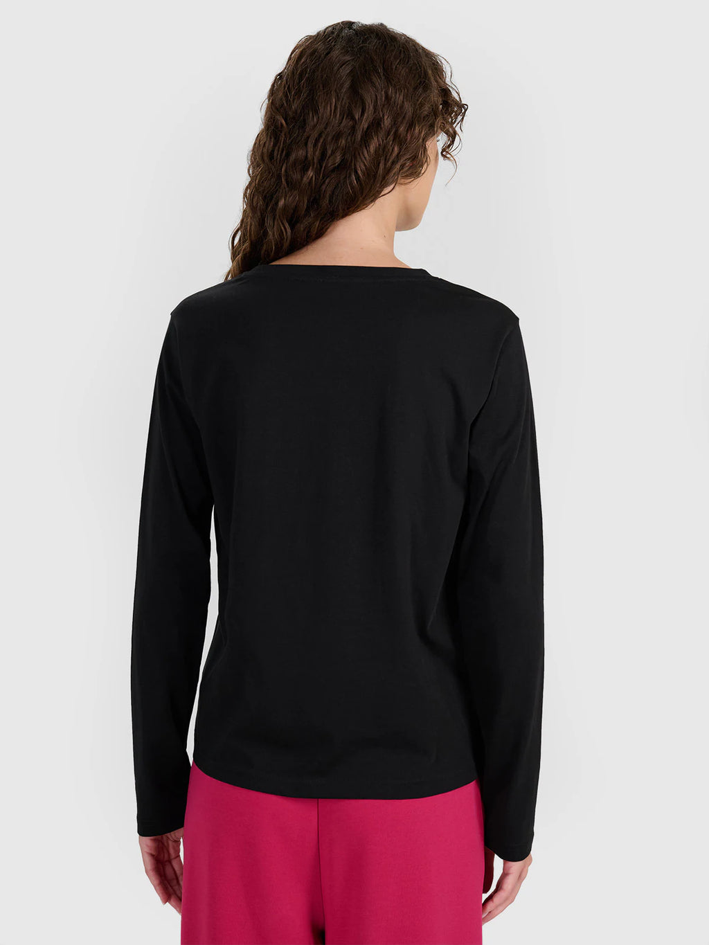 Longsleeve oversize gładki damski