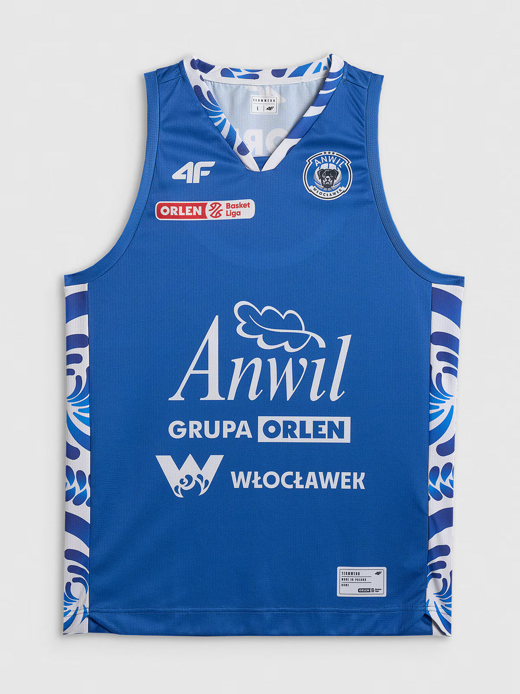 Koszulka meczowa replika wyjazdowa z sezonu 2025/26 męska 4F x Anwil Włocławek