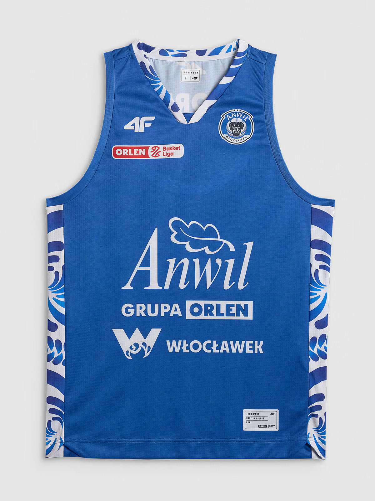 Koszulka meczowa replika wyjazdowa z sezonu 2025/26 męska 4F x Anwil Włocławek