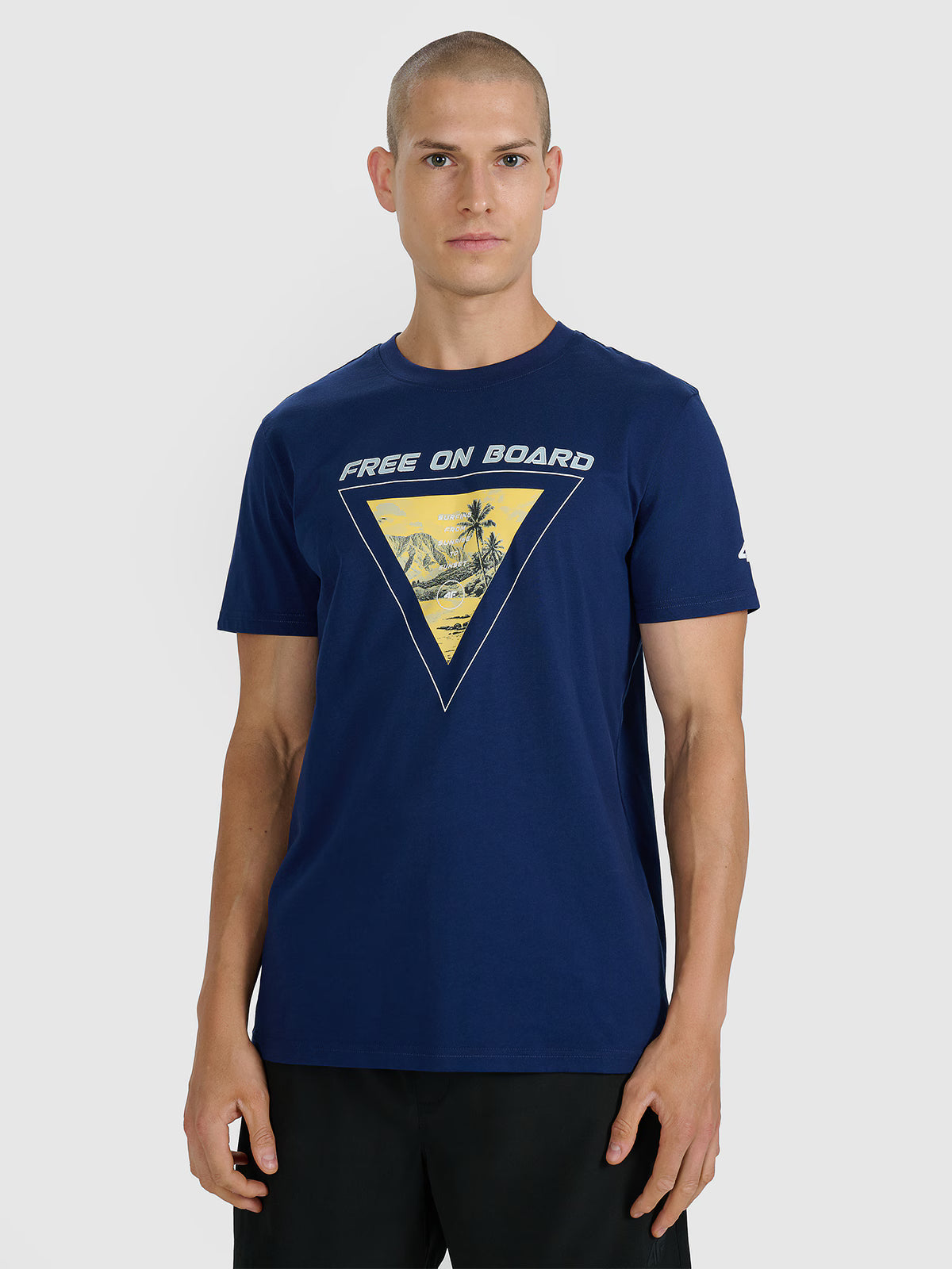 T-shirt regular z nadrukiem męski