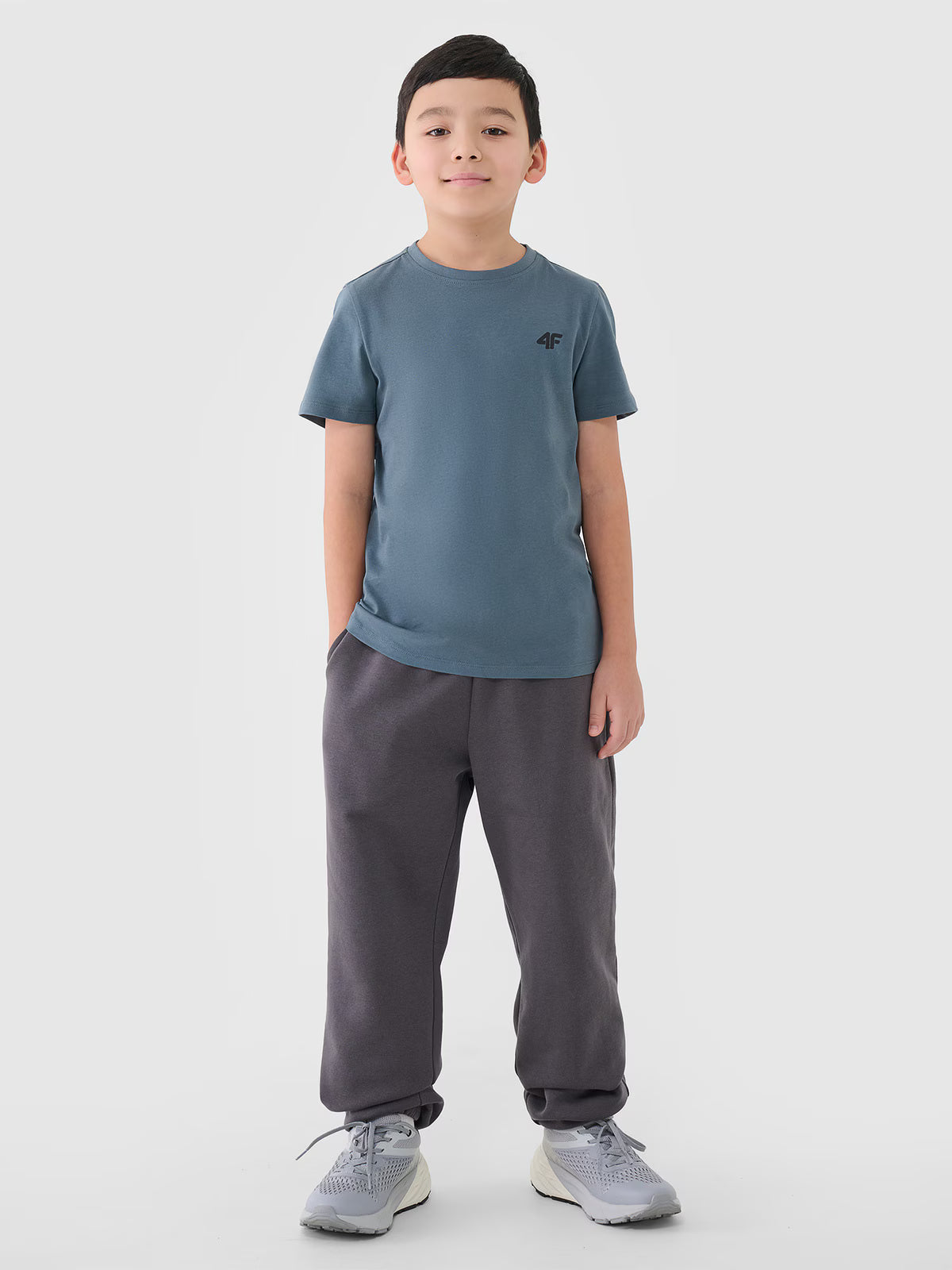 T-shirt regular gładki chłopięcy