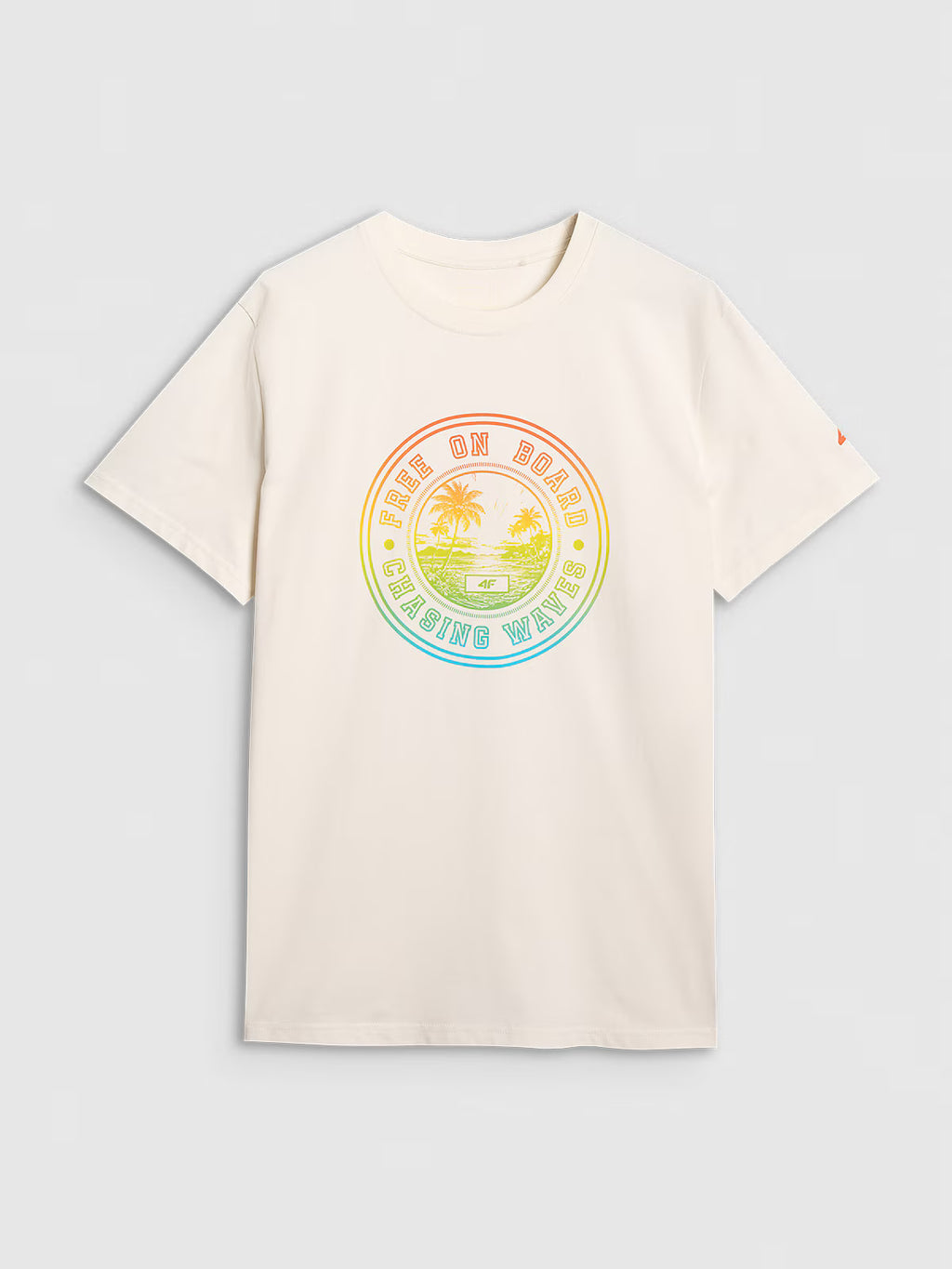 T-shirt regular z nadrukiem męski