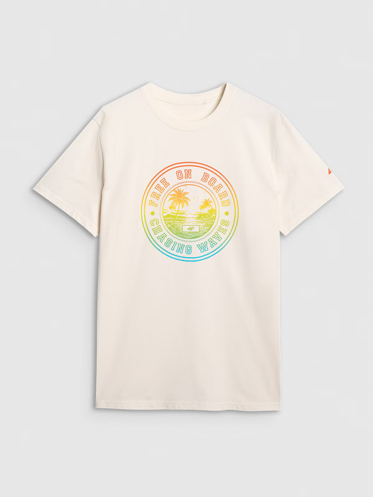 T-shirt regular z nadrukiem męski