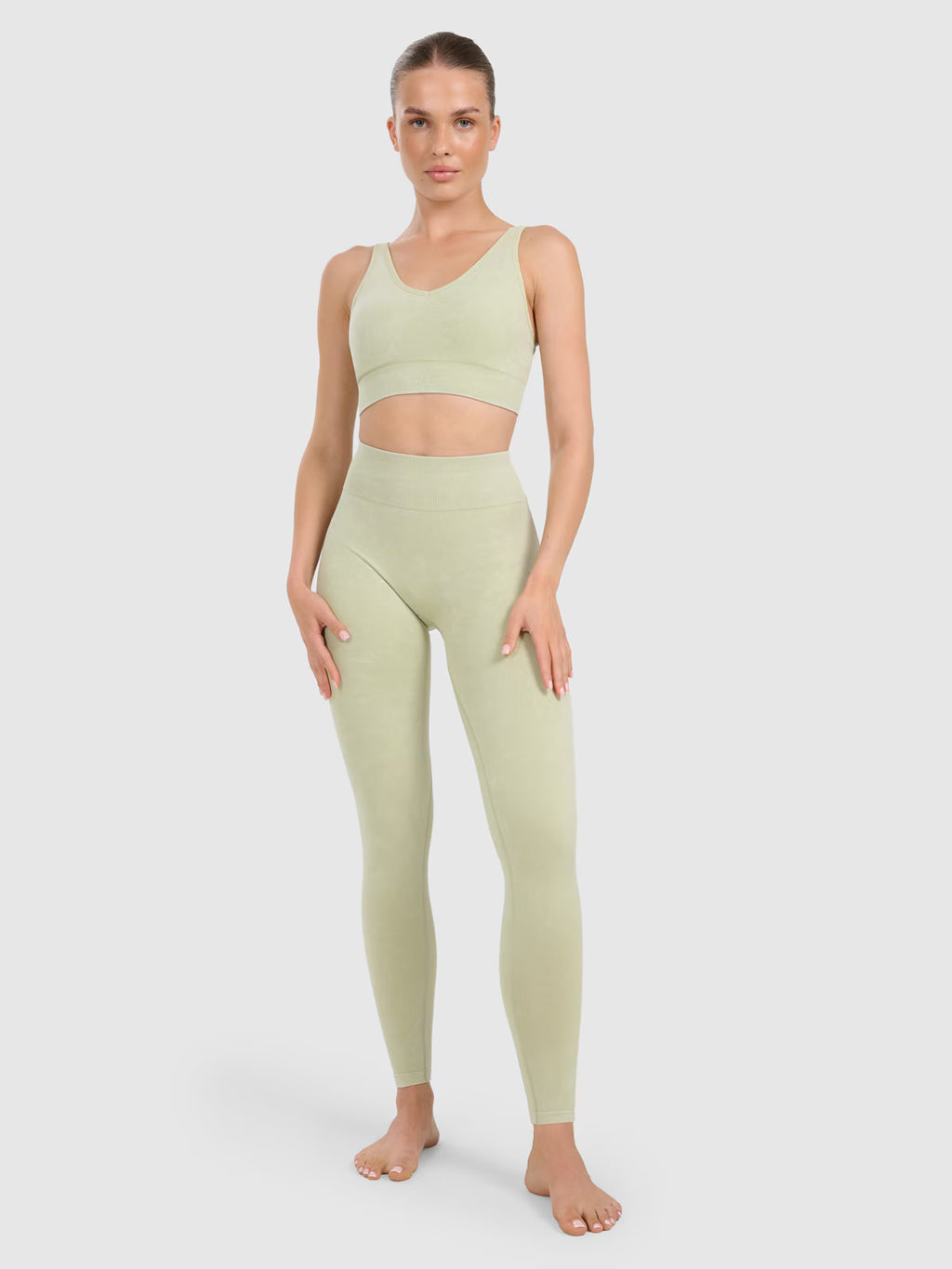 Legginsy do jogi i pilatesu bezszwowe damskie