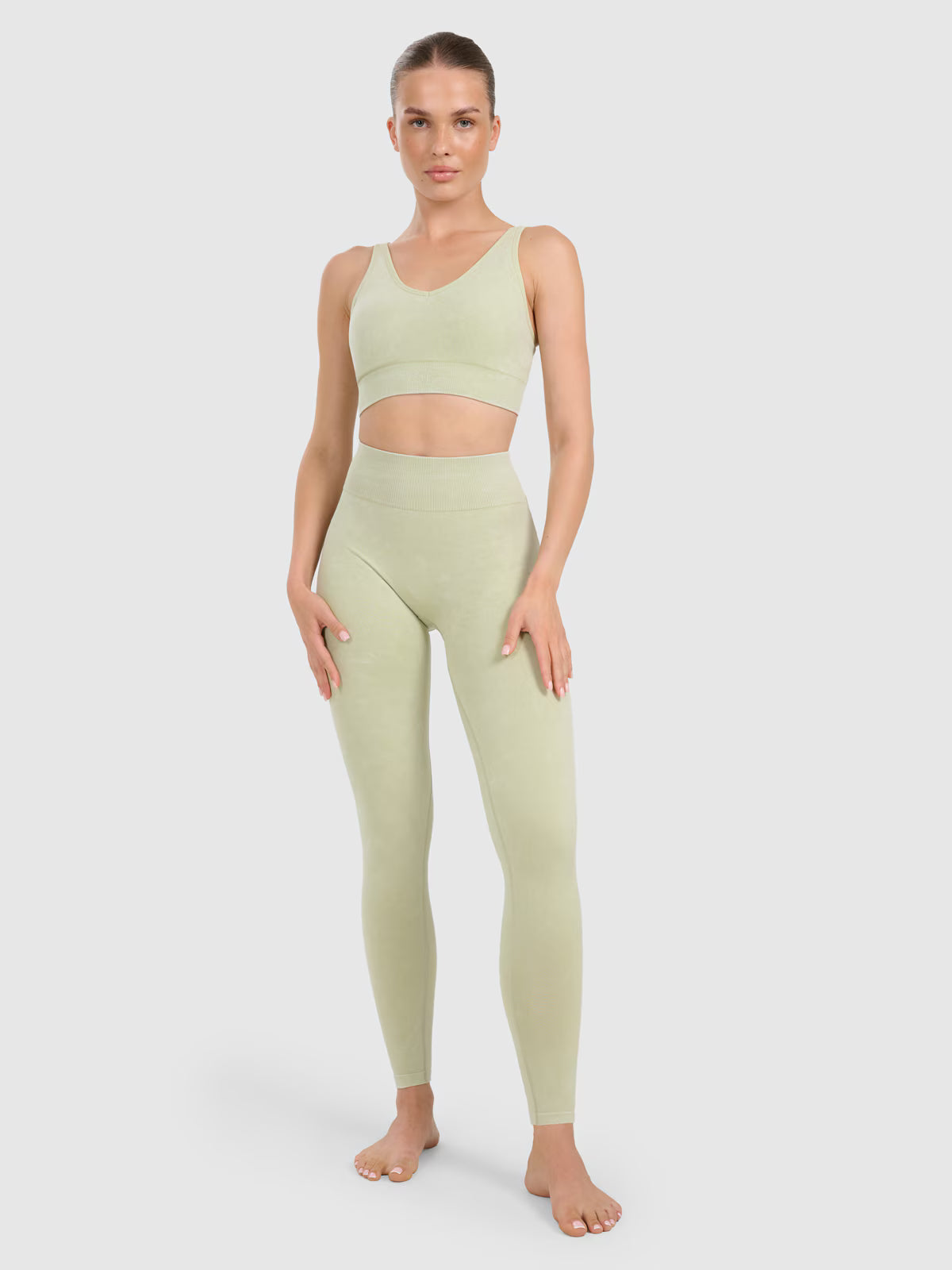 Legginsy do jogi i pilatesu bezszwowe damskie