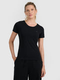 T-shirt slim gładki damski
