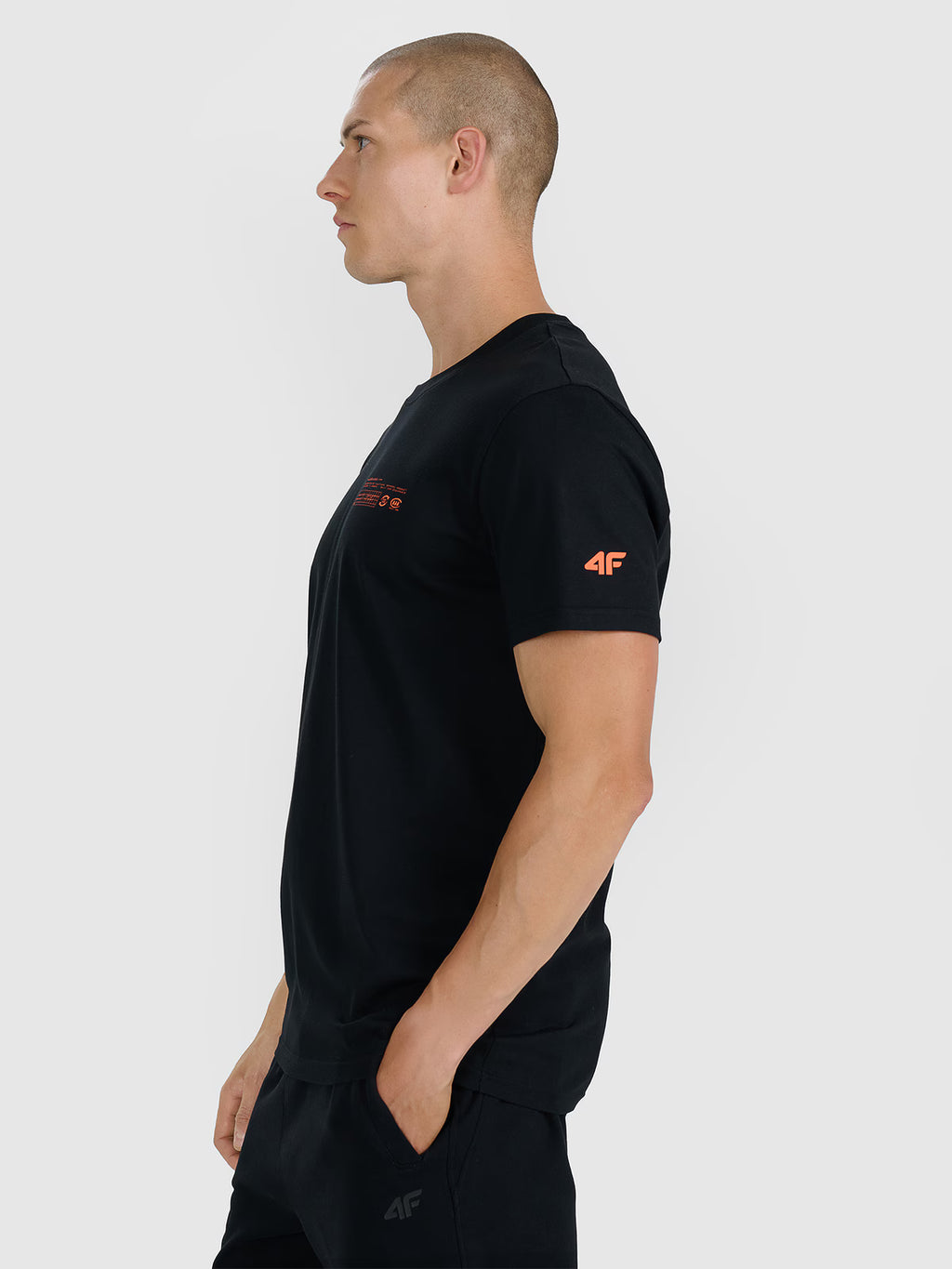 T-shirt regular z nadrukiem męski