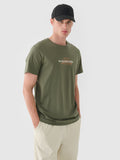 T-shirt regular z nadrukiem męski