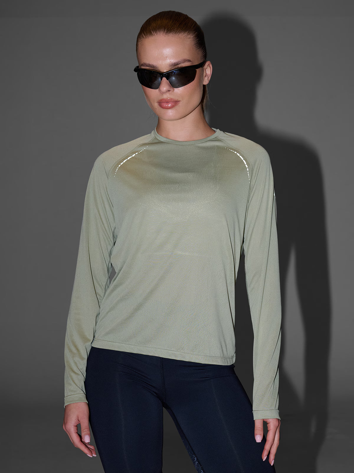 Longsleeve do biegania w terenie szybkoschnący damski