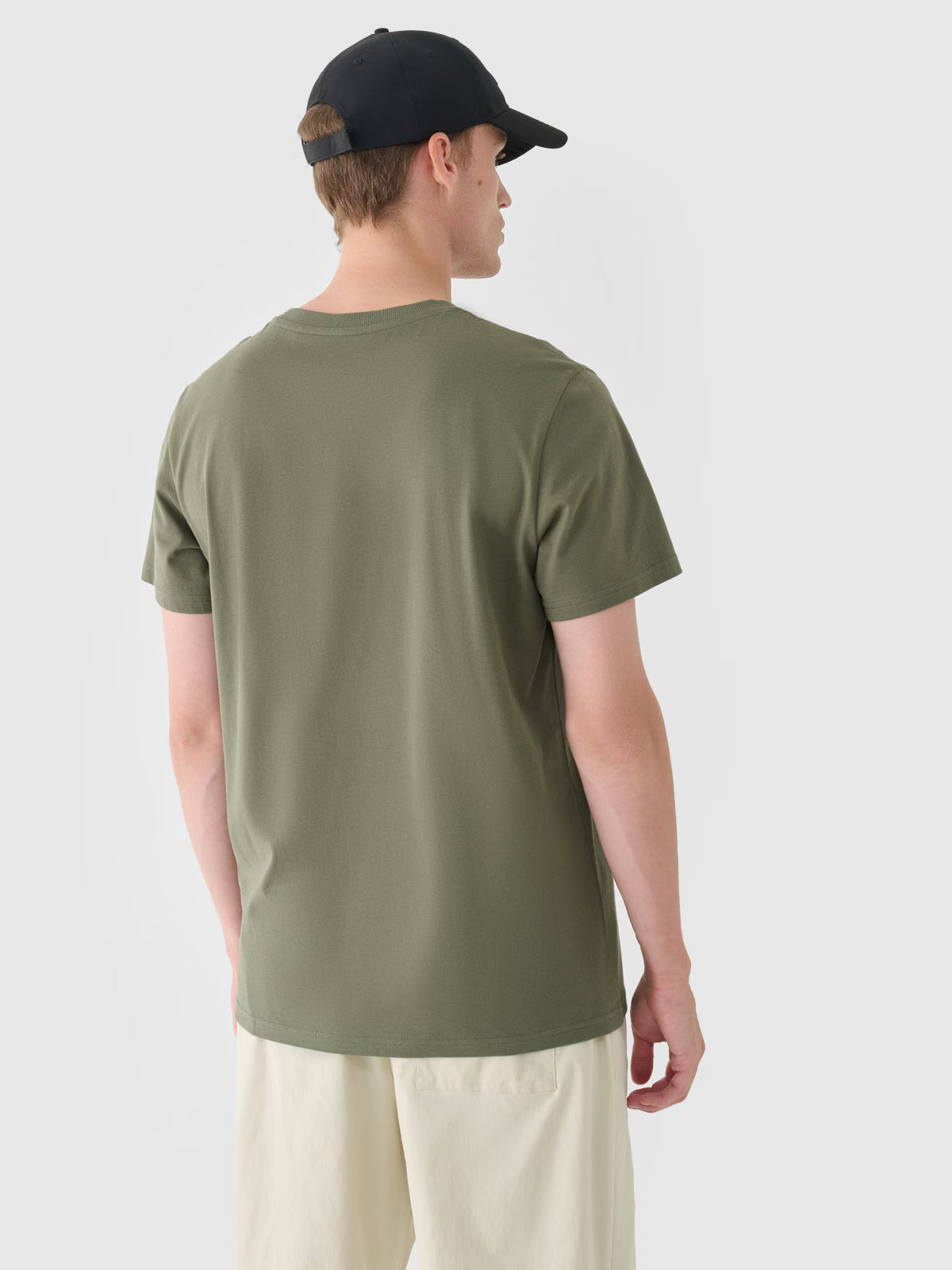 T-shirt regular z nadrukiem męski