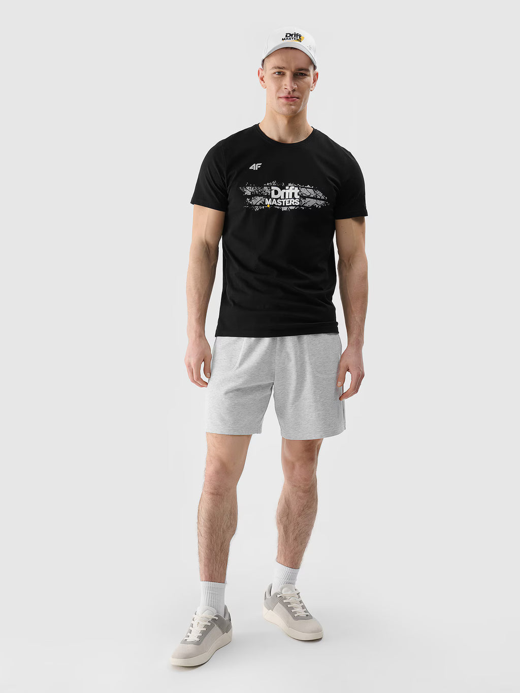 T-shirt regular z nadrukiem uniseks 4F x Drift Masters