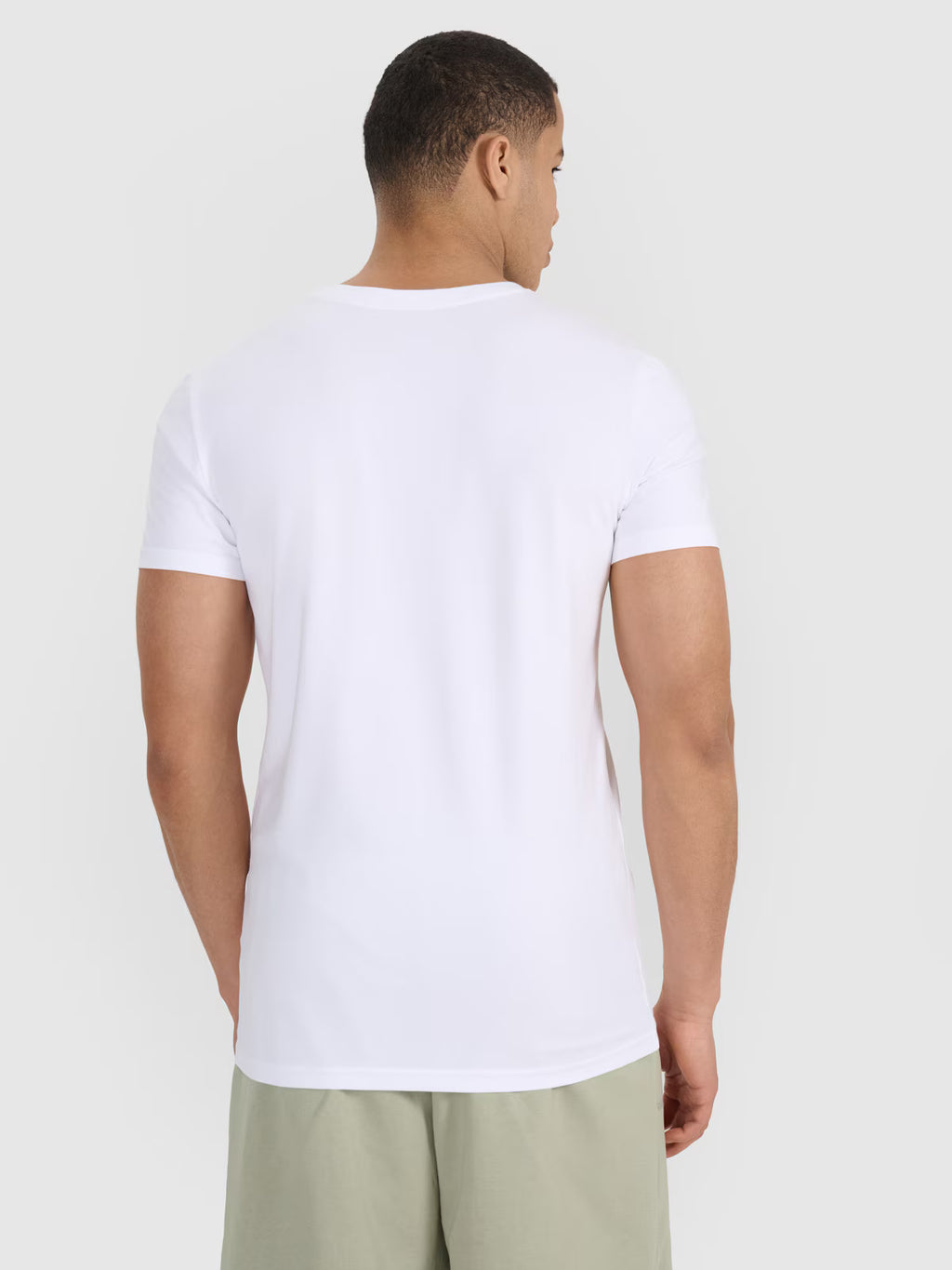 T-shirt slim gładki męski (2-pack)