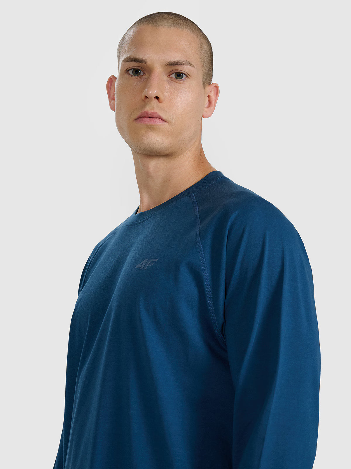 Longsleeve oversize gładki męski