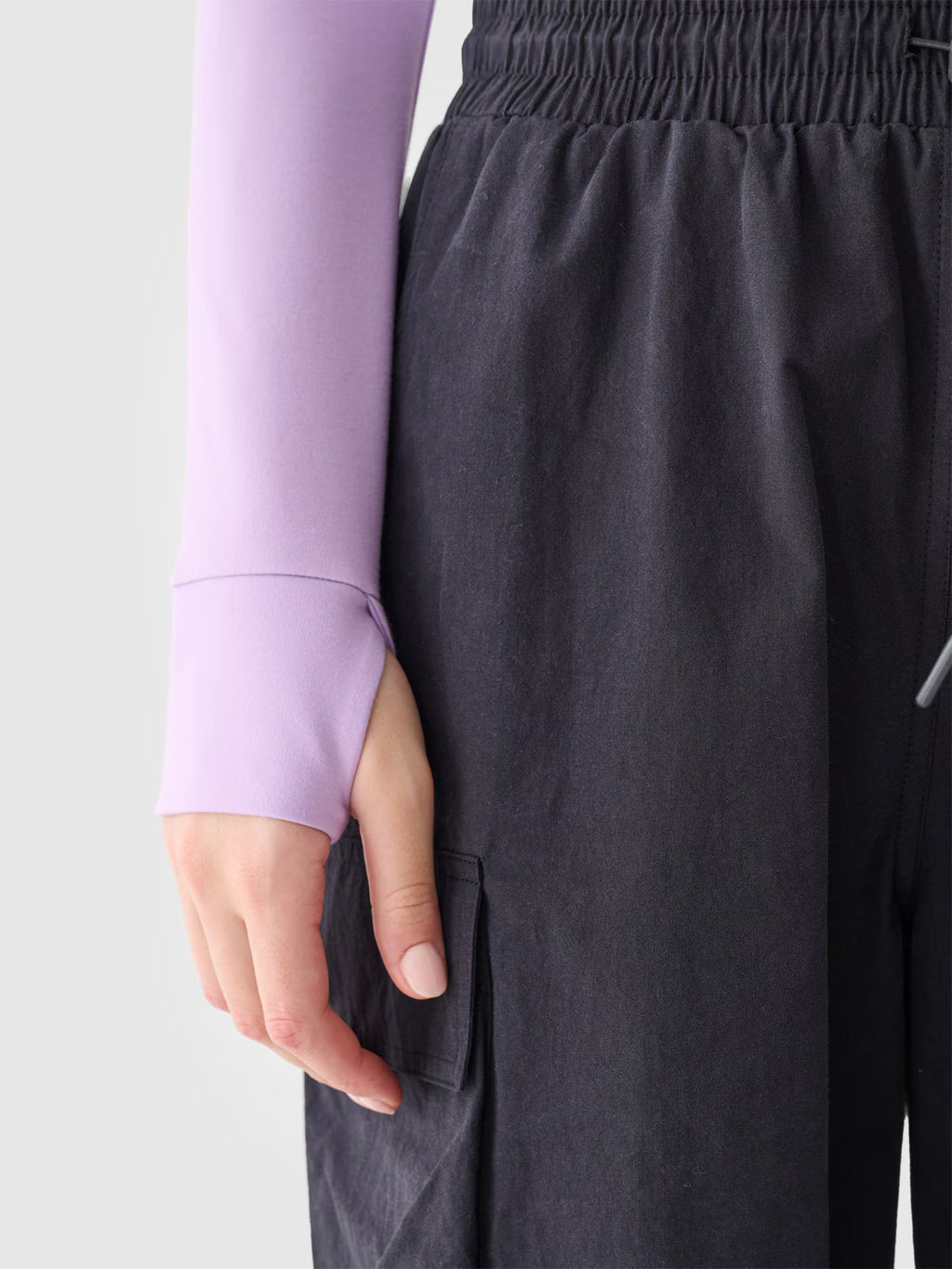 Longsleeve slim gładki damski