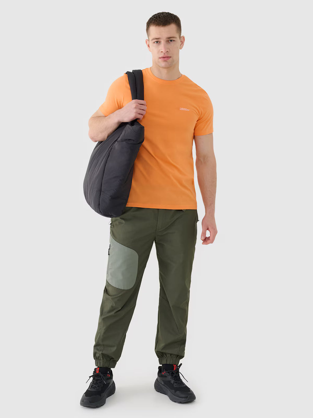 T-shirt regular gładki męski
