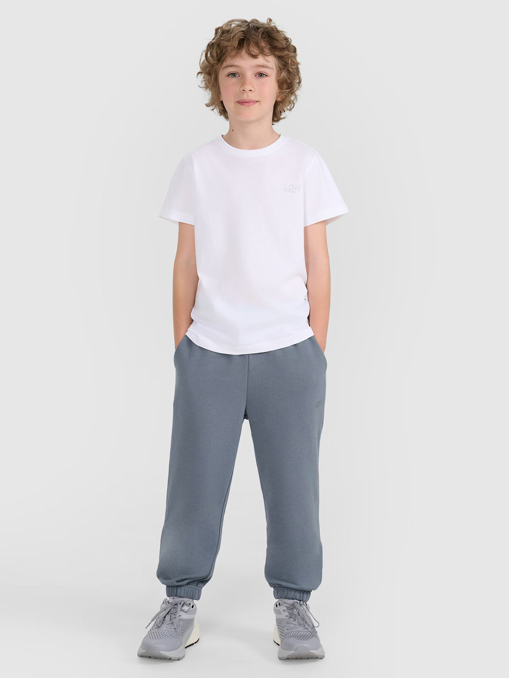 T-shirt regular gładki (2-pack) dziecięcy