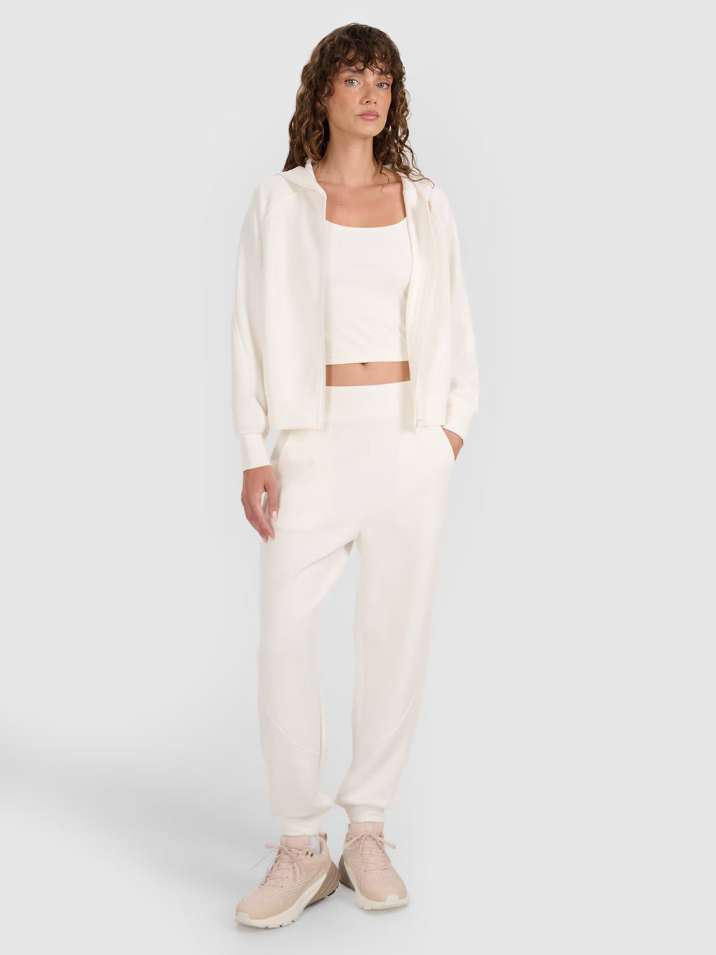Bluza dresowa rozpinana z modalem damska