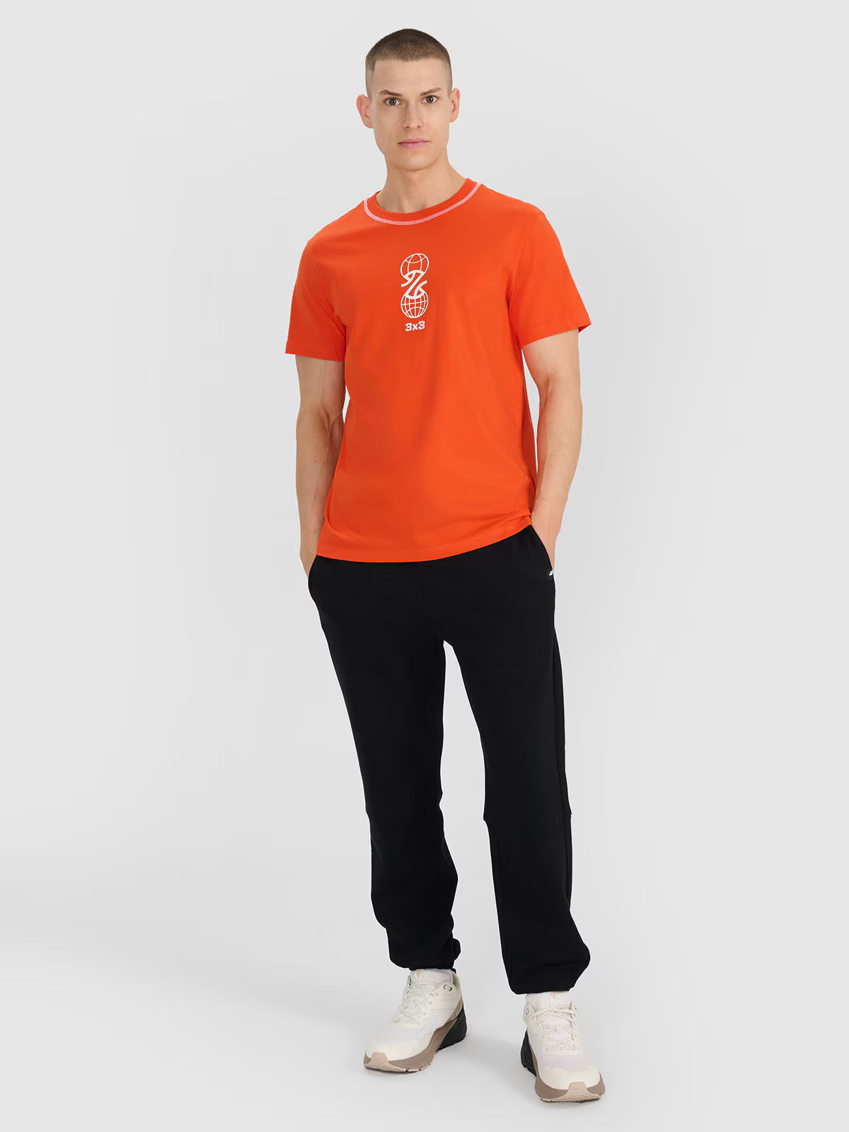 T-shirt regular z nadrukiem męski