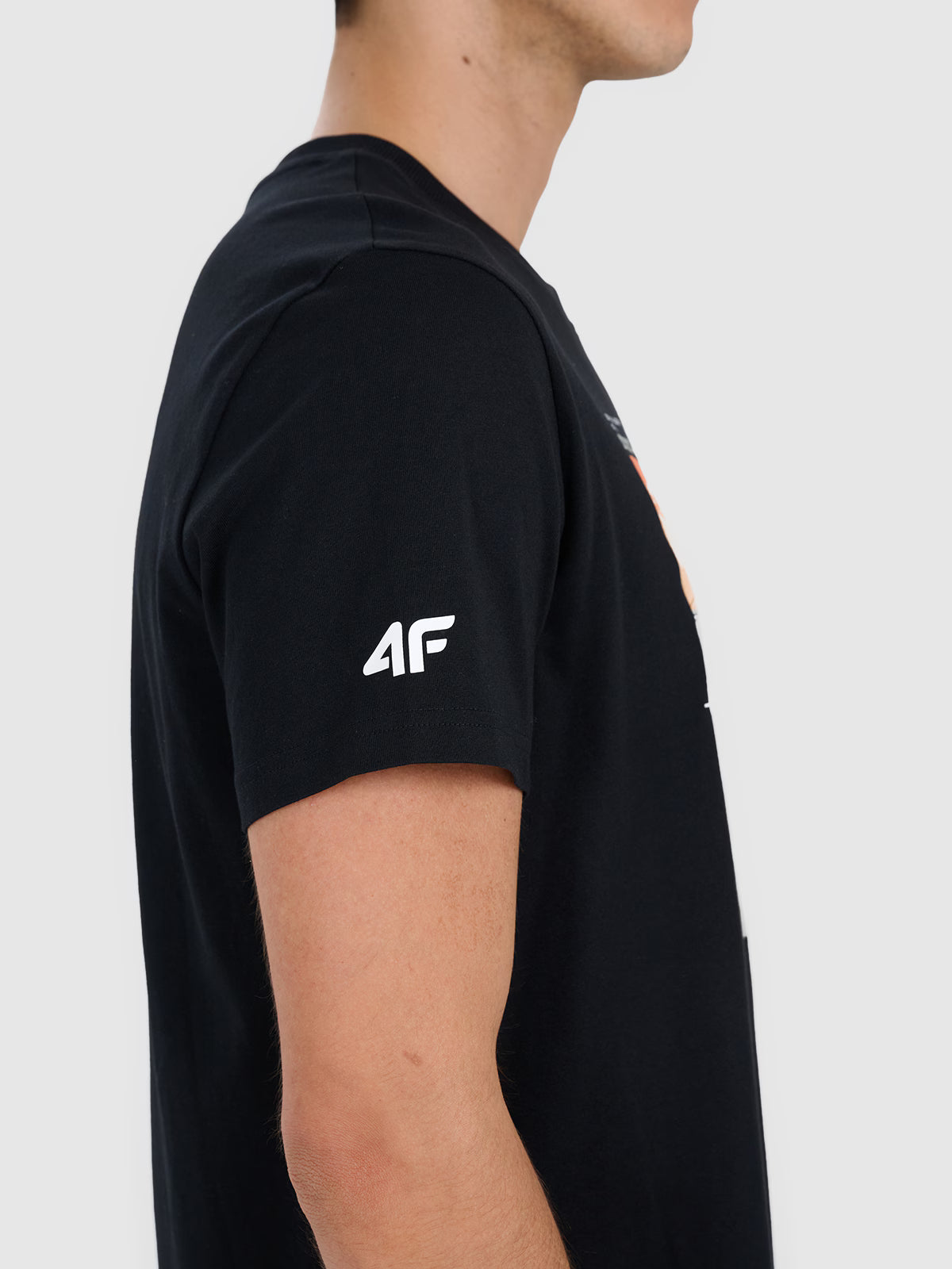 T-shirt regular z nadrukiem męski