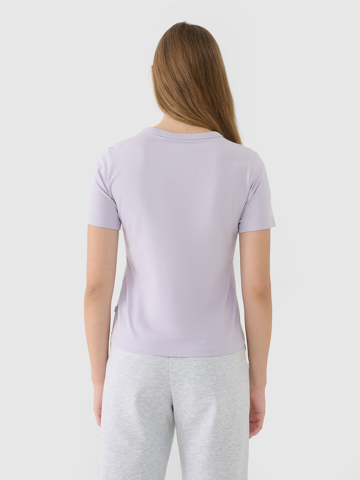 T-shirt regular gładki damski