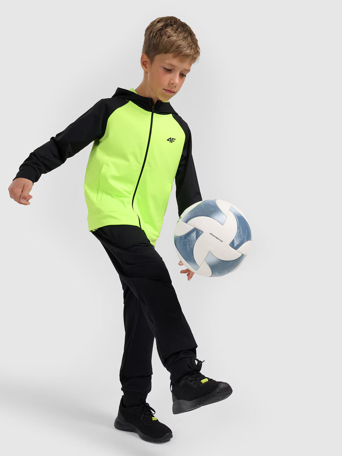 Bluza sportowa rozpinana z kapturem chłopięca