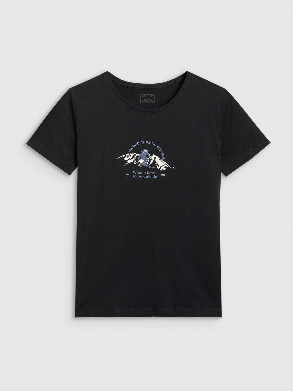 T-shirt regular z nadrukiem damski