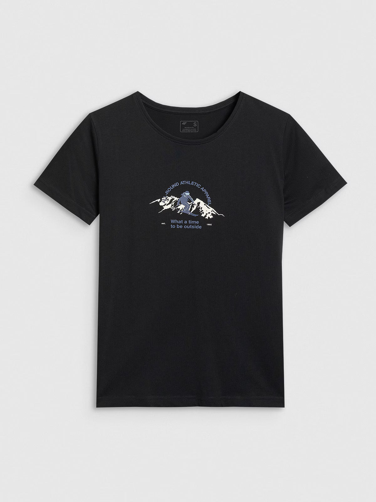 T-shirt regular z nadrukiem damski
