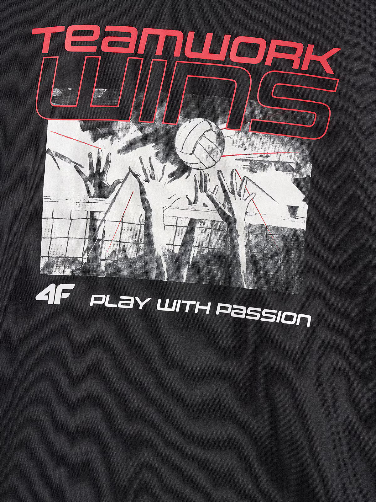 T-shirt oversize z nadrukiem dziecięcy