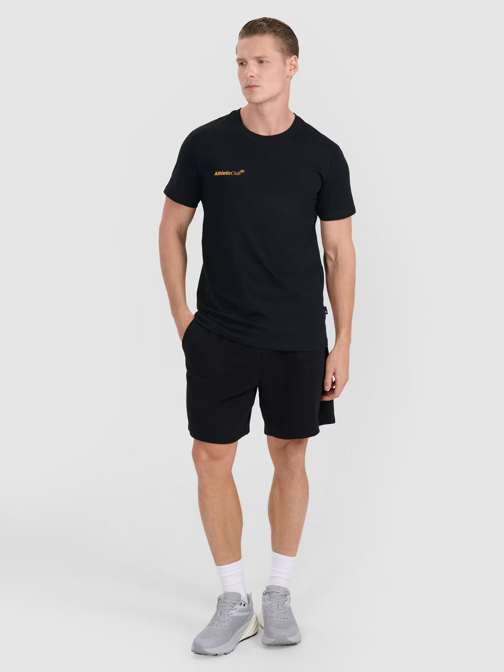 T-shirt regular z nadrukiem męski