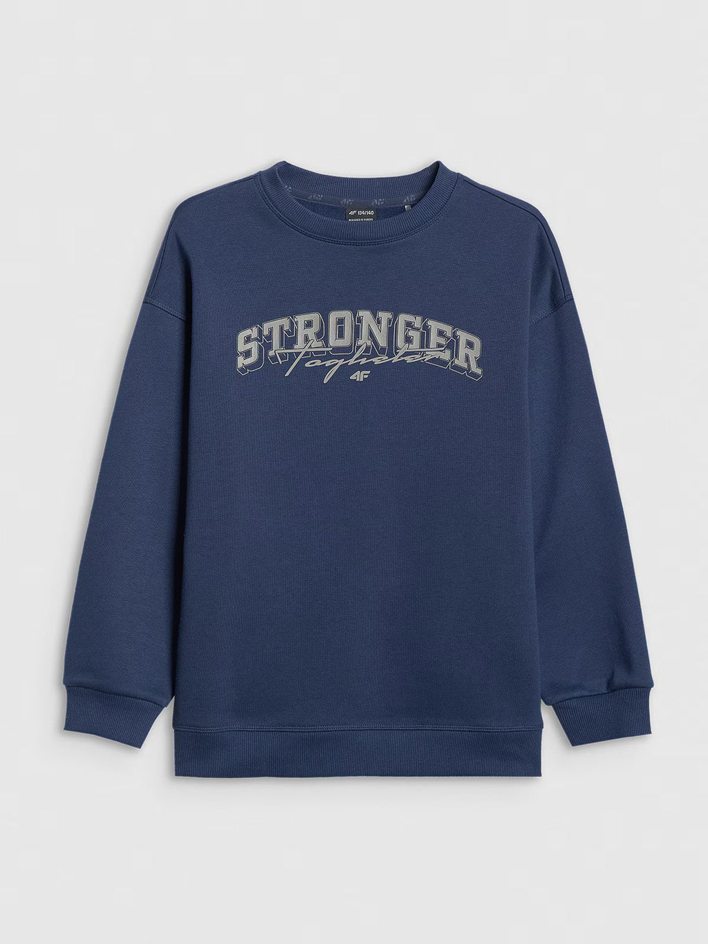 Bluza dresowa loose bez kaptura chłopięca