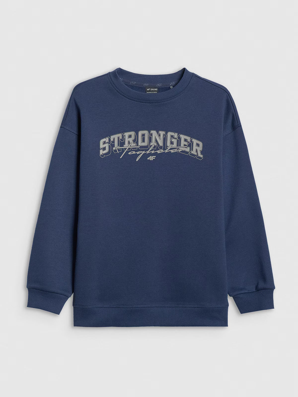 Bluza dresowa loose bez kaptura chłopięca