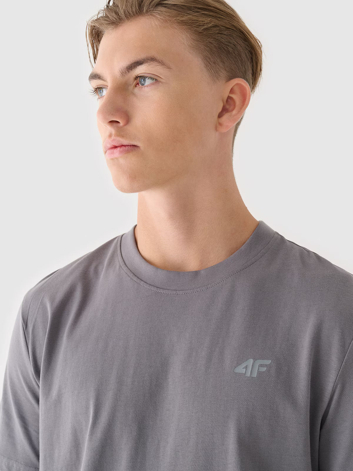 T-shirt regular gładki męski