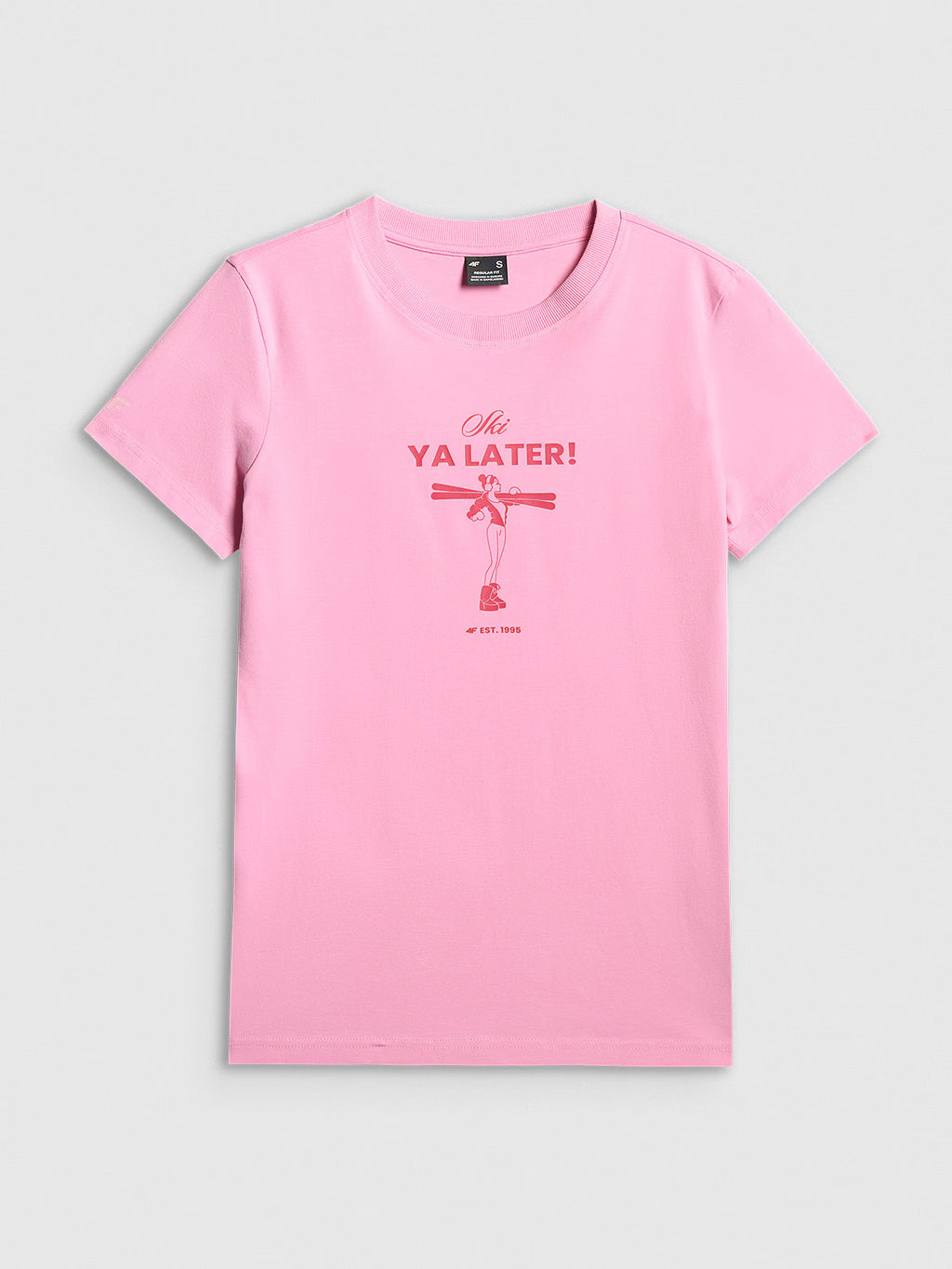 T-shirt regular z nadrukiem damski