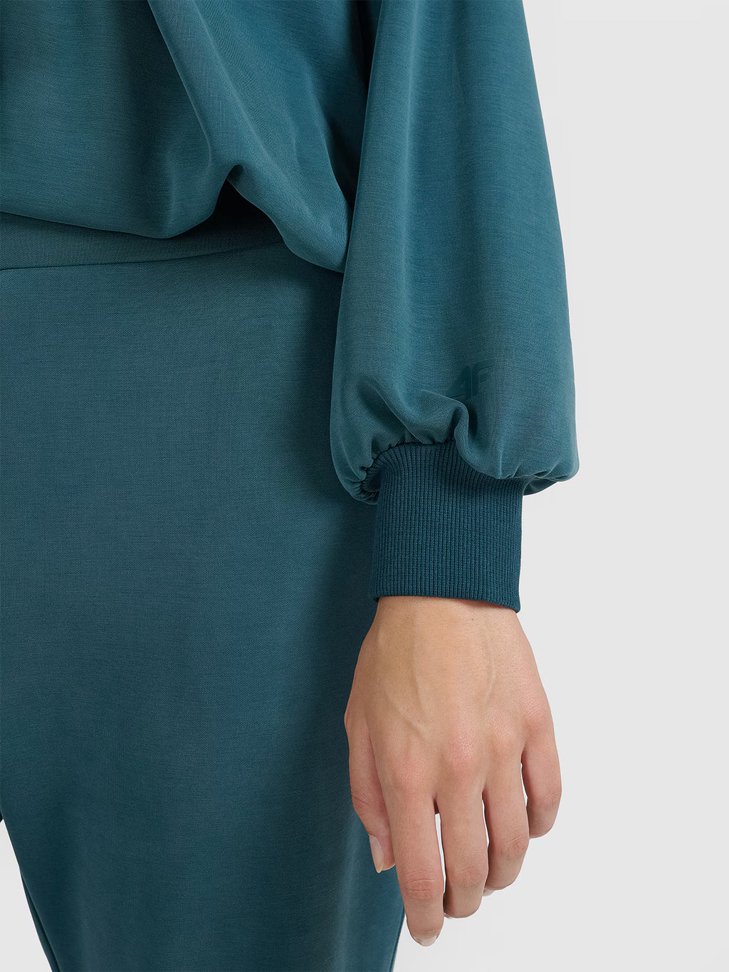 Bluza dresowa nierozpinana z modalem damska