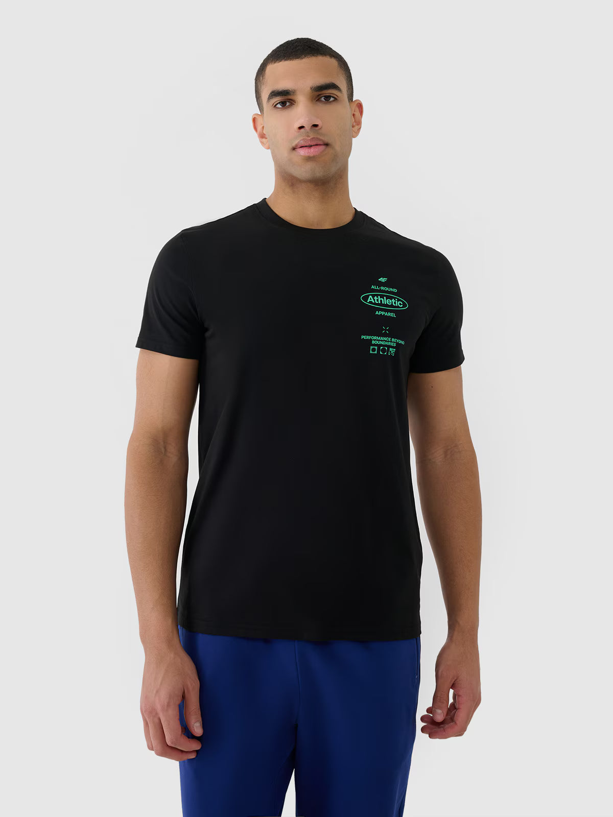 T-shirt regular z nadrukiem męski