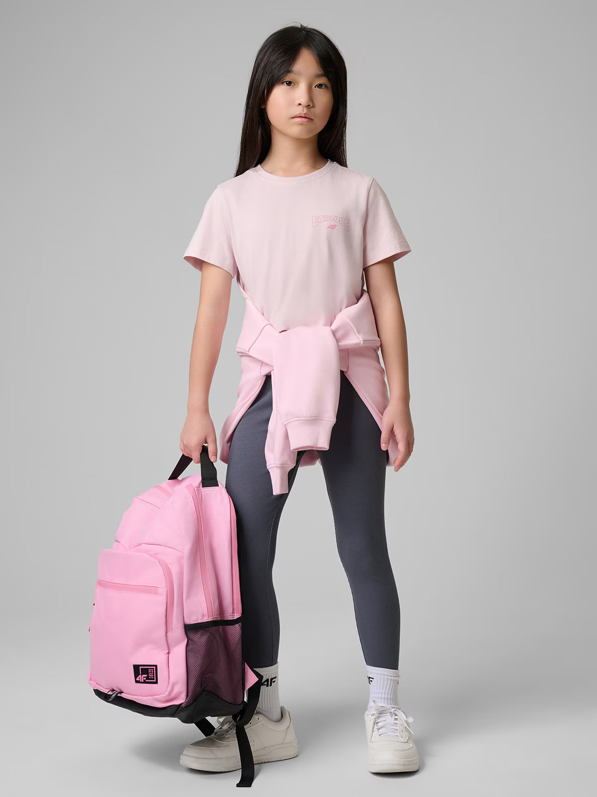 T-shirt regular z nadrukiem dziewczęcy