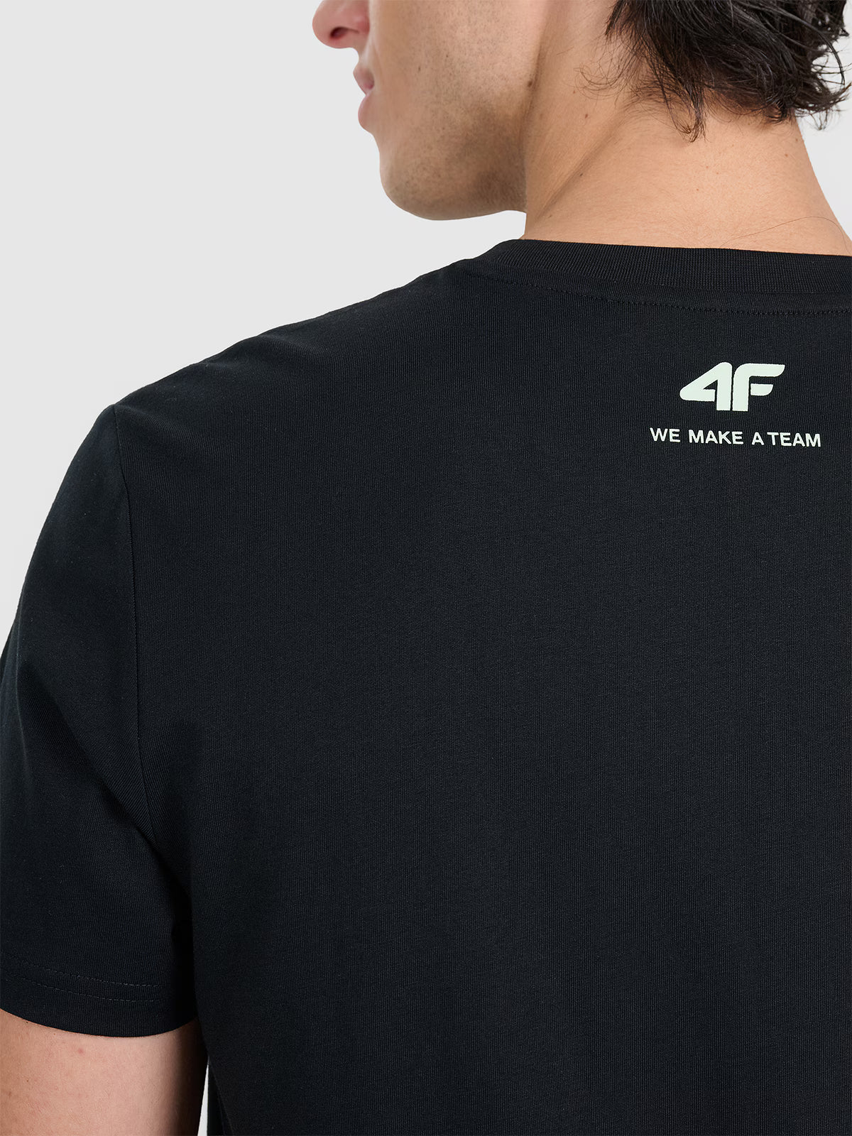 T-shirt regular z nadrukiem męski