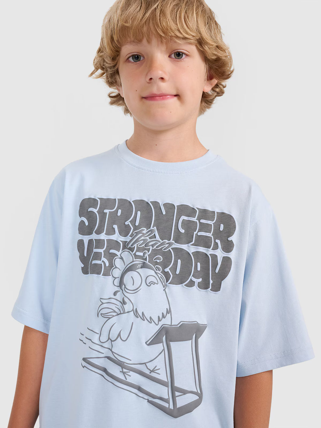 T-shirt oversize z nadrukiem chłopięcy