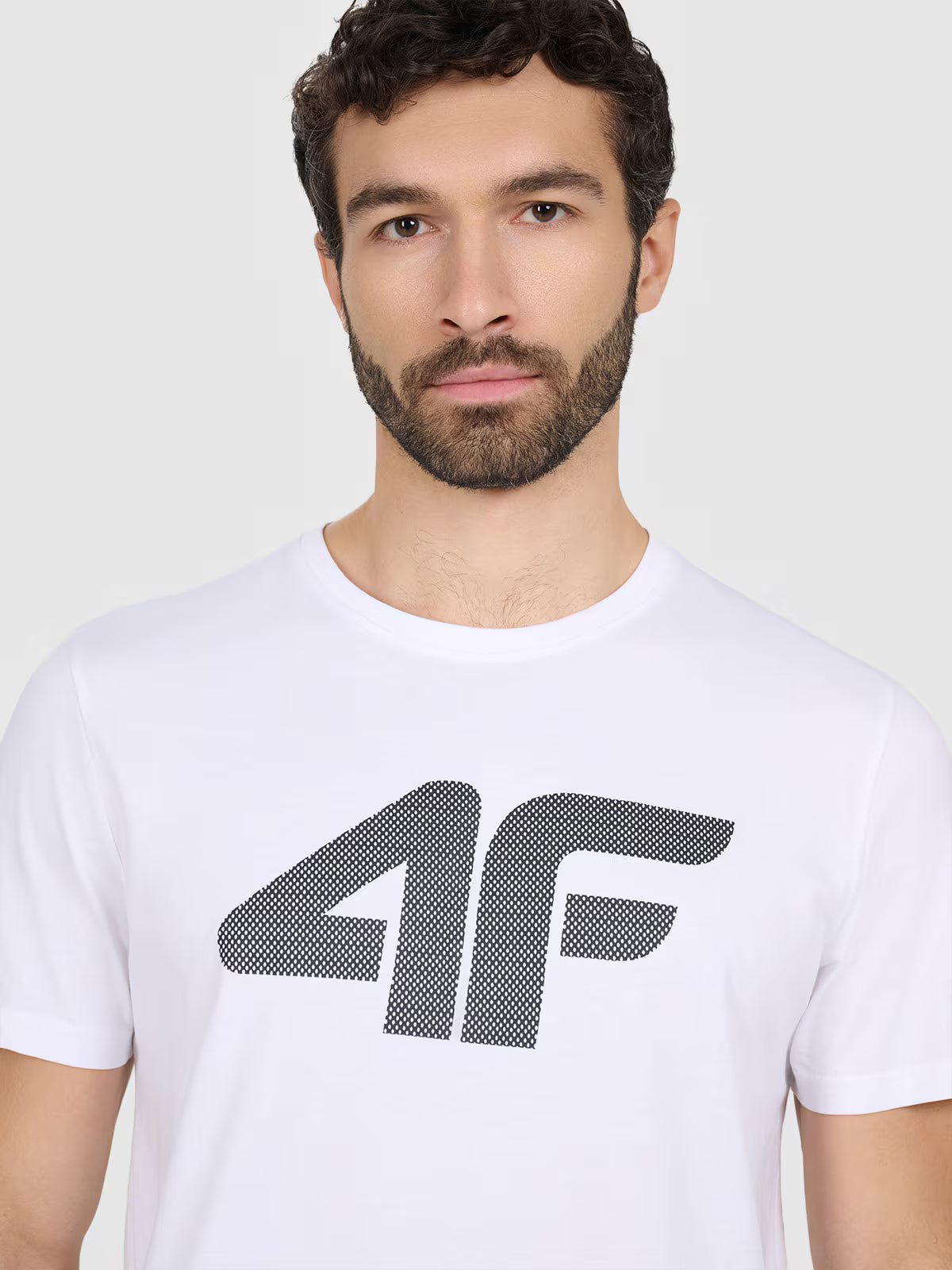 T-shirt regular z nadrukiem męski