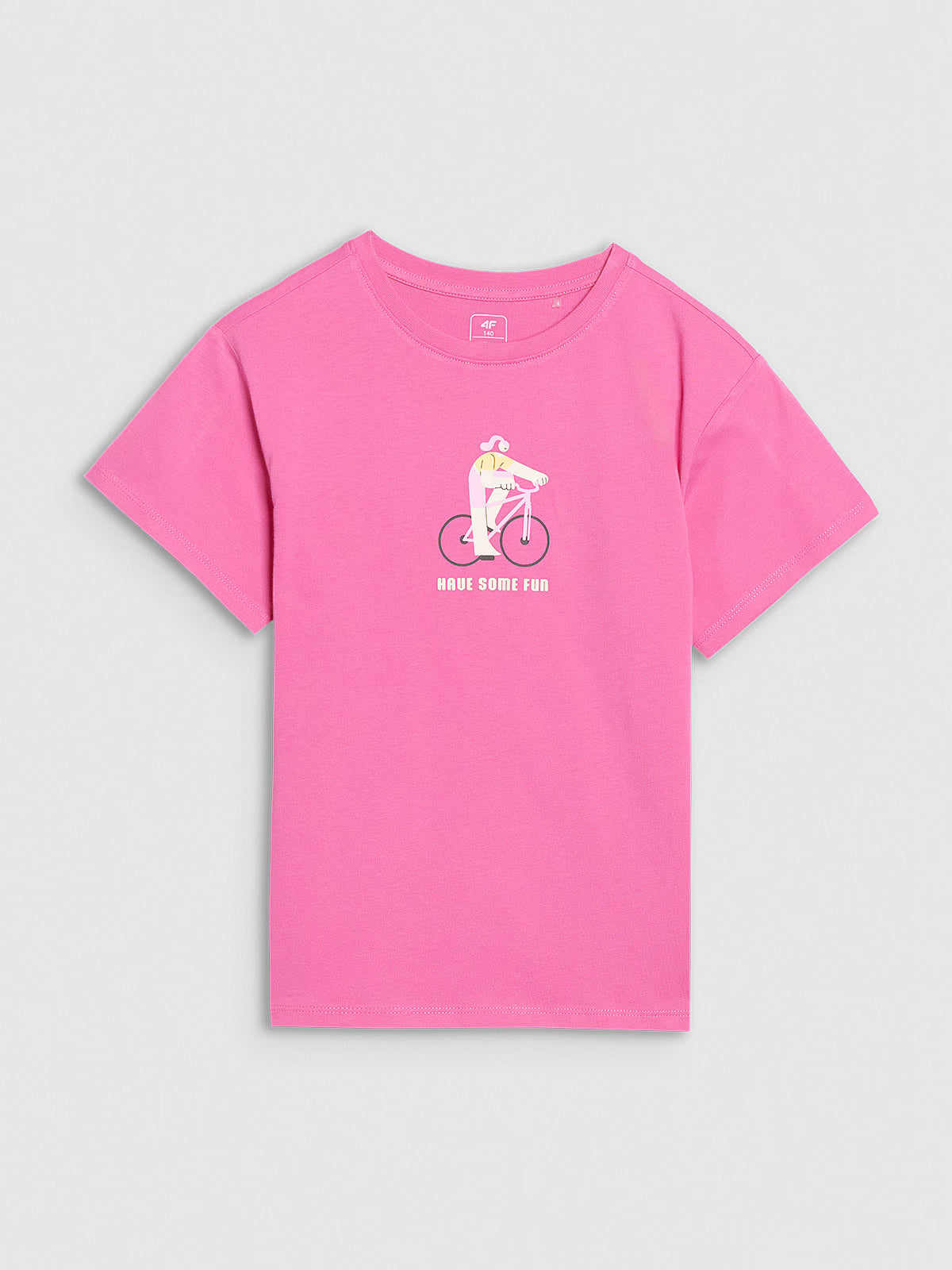 T-shirt regular z nadrukiem dziewczęcy
