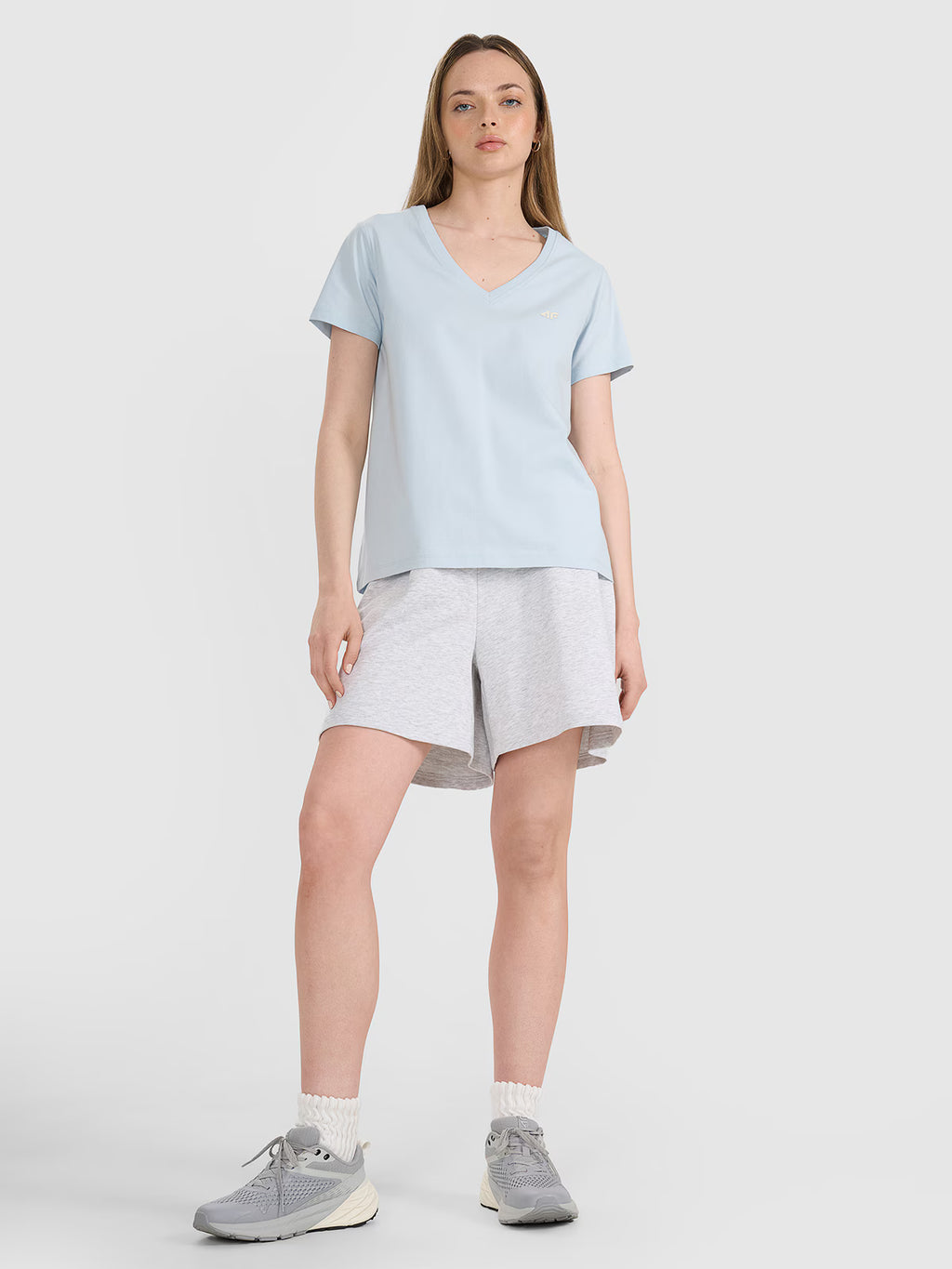 T-shirt oversize gładki damski