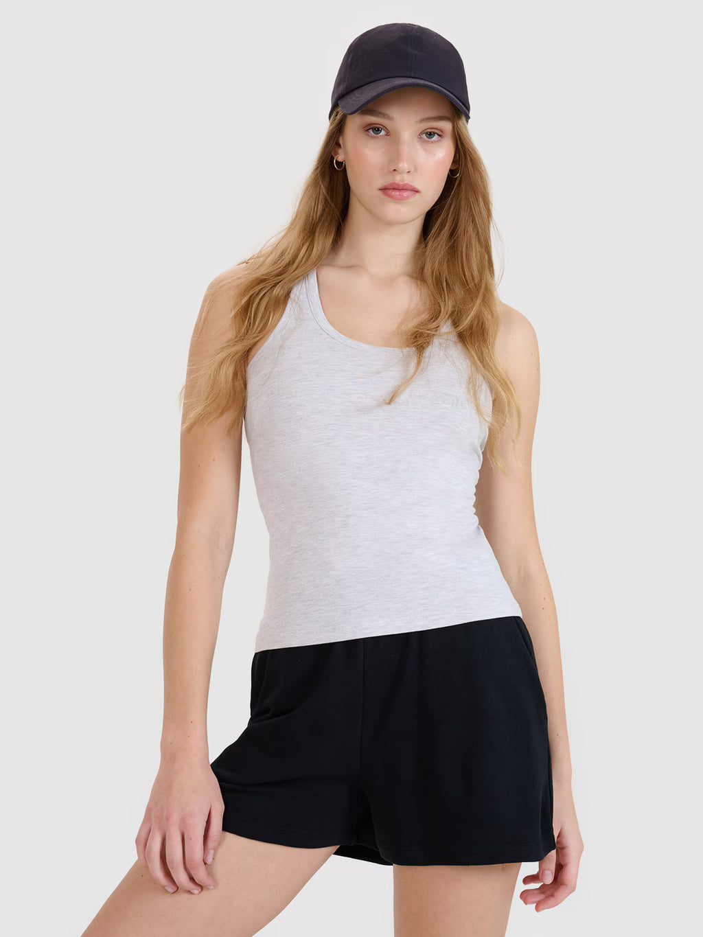 Top slim gładki damski