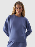 Bluza dresowa cropped z modalem damska