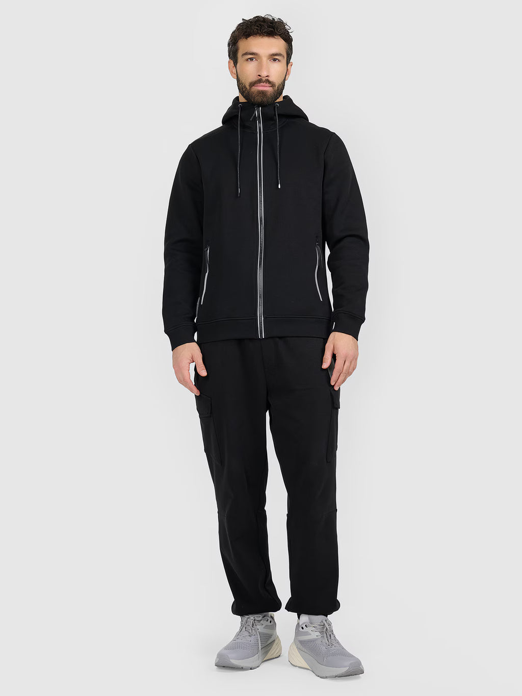 Bluza dresowa regular z kapturem męska