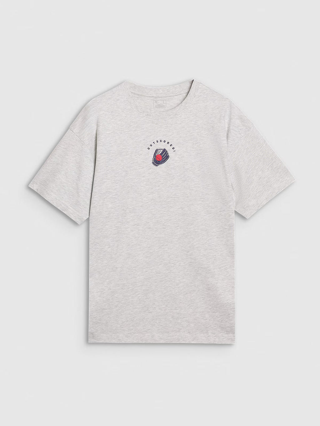 T-shirt oversize z nadrukiem męski