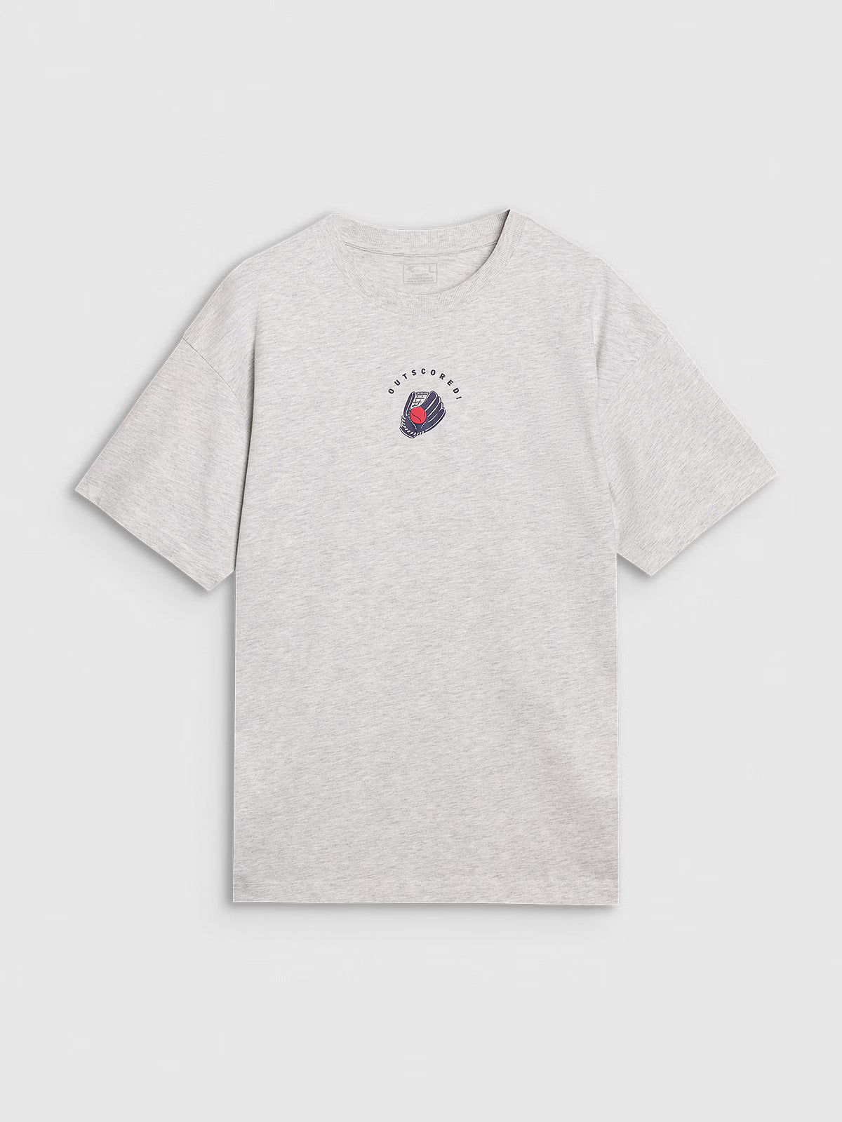 T-shirt oversize z nadrukiem męski