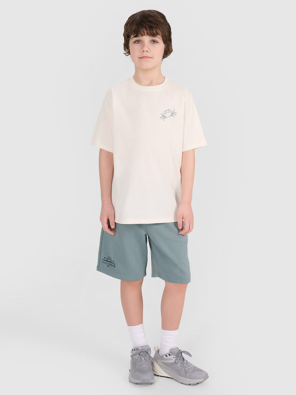 T-shirt oversize z nadrukiem chłopięcy