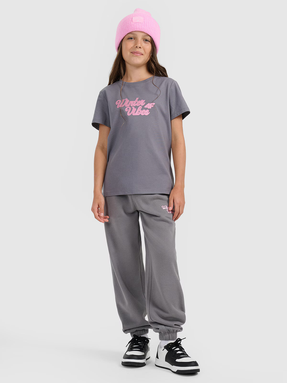 T-shirt regular z nadrukiem dziewczęcy